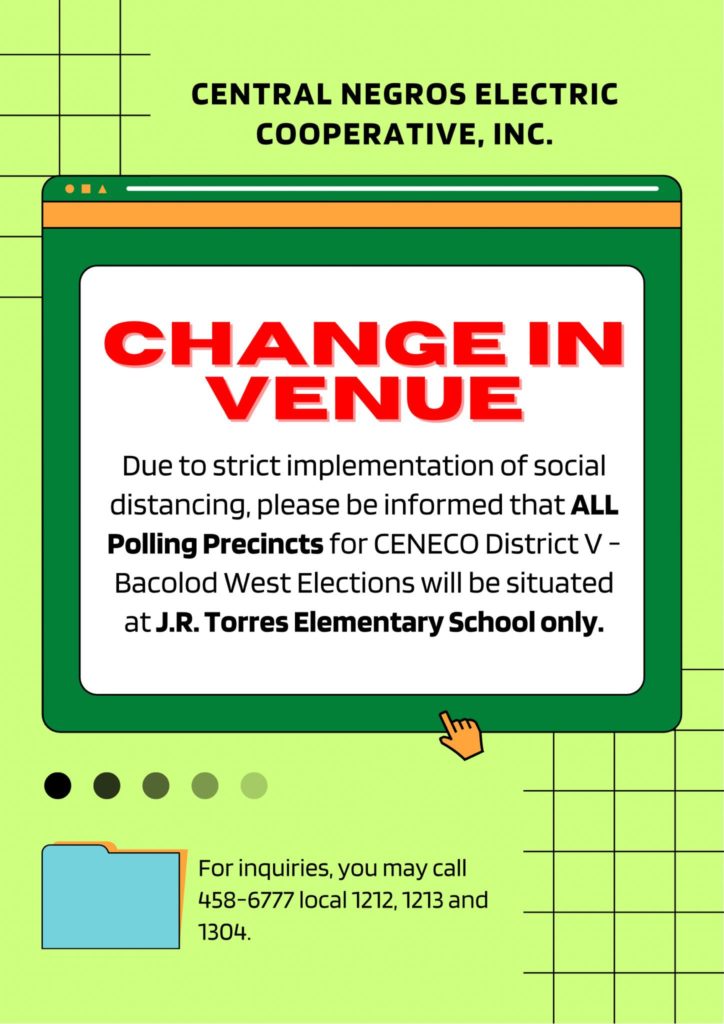 Announcement: Change in Venue of District V Precinct