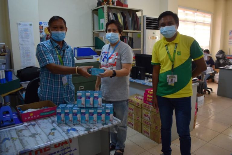 CENECO turns over light bulbs to different barangays in Bacolod