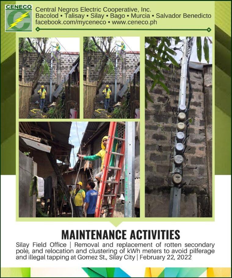 CENECO Maintenance Activities - Silay Field Office