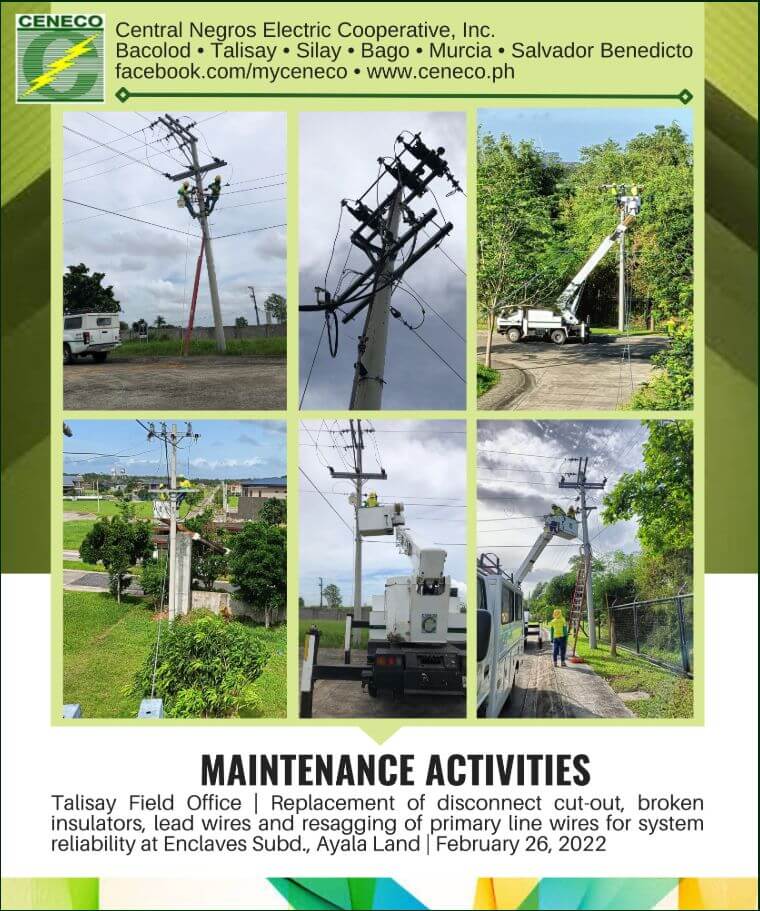 CENECO Maintenance Activities - Talisay Field Office