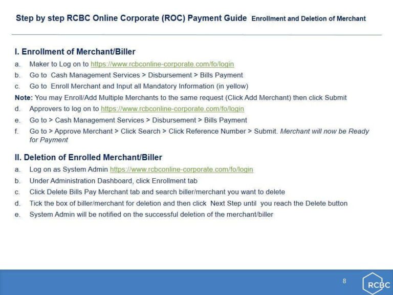 PAYMENT OF CENECO BILLS VIA RCBC