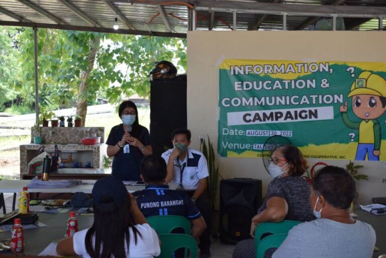 CENECO Conducts IEC Campaign with barangay captains of Murcia, Salvador Benedicto, Talisay and Silay