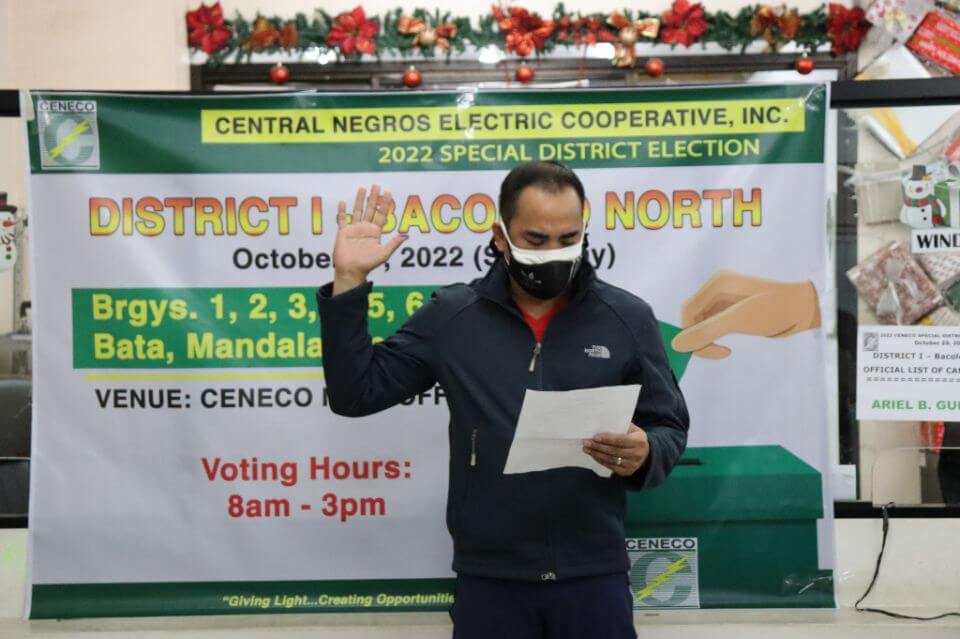 NEWLY-ELECTED DIRECTOR FOR DISTRICT I – BACOLOD NORTH PROCLAIMED