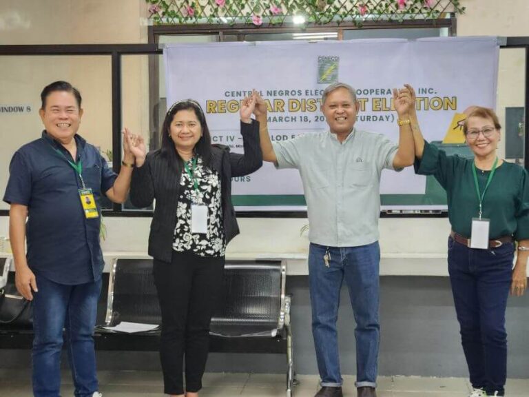 CENECO ELECTS DIRECTOR FOR BACOLOD EAST, TALISAY CITY