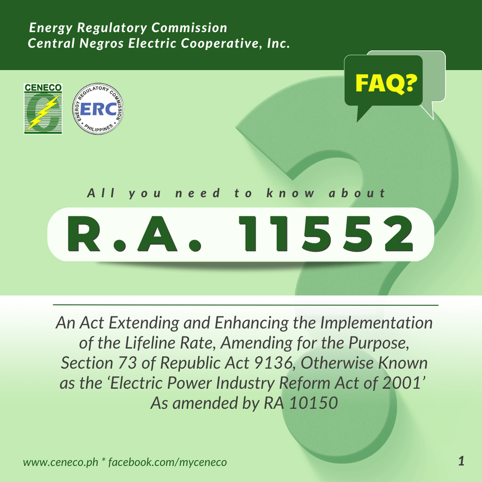 FYI: Republic Act No. 11552 – AN ACT EXTENDING AND ENHANCING THE ...