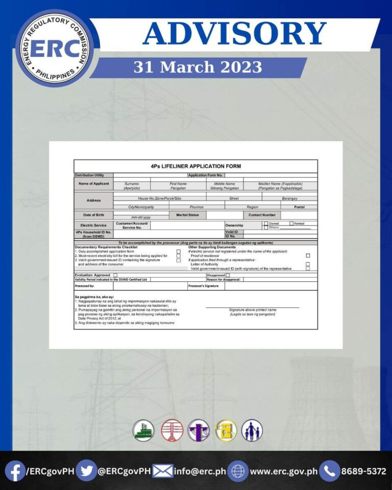 Announcement: ERC Advisory as of March 31, 2023