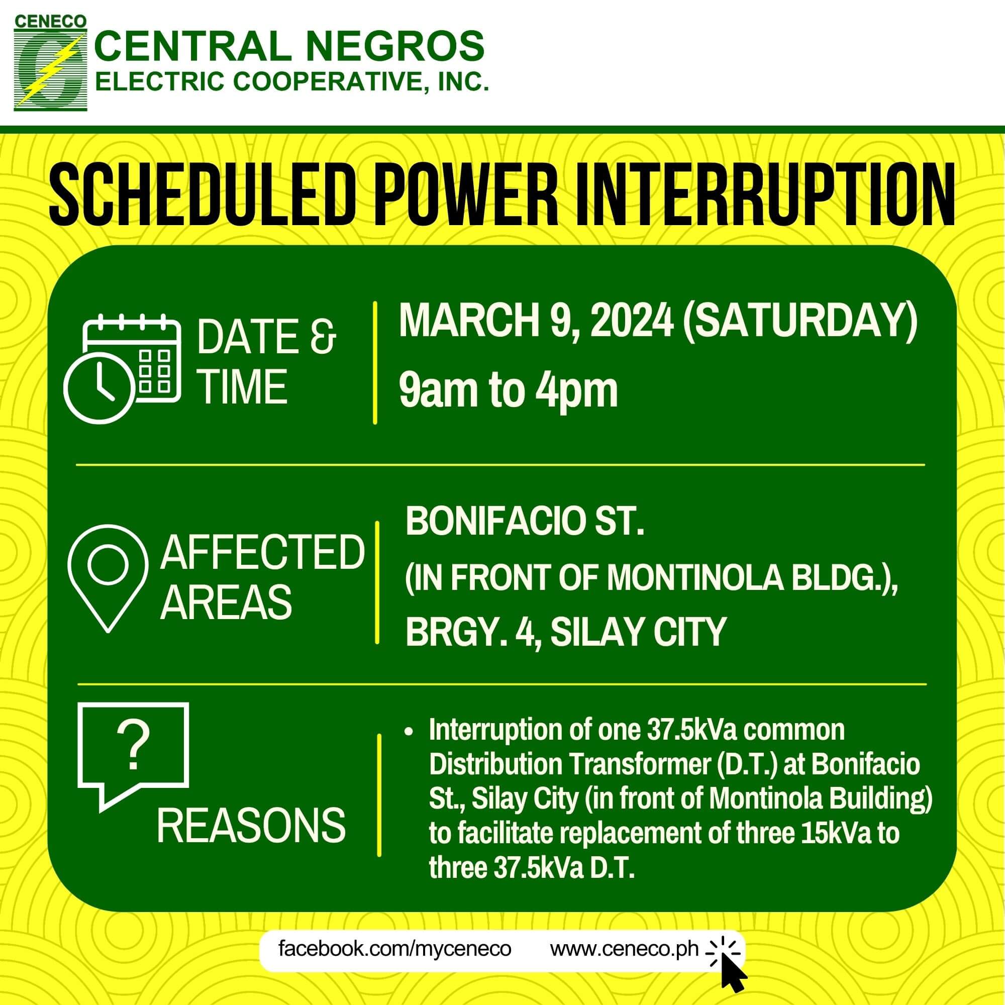 Advisory - Central Negros Electric Cooperative, Inc.