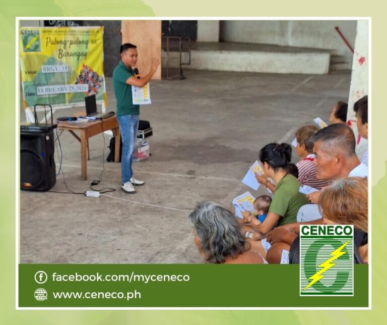 #IEC: CENECO Conducts Pulong-pulong Sa Brgy. 35