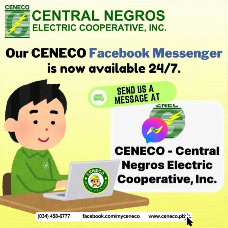 24/7 Customer Support: CENECO Now Offers Round-the-Clock Assistance via Facebook Messenger